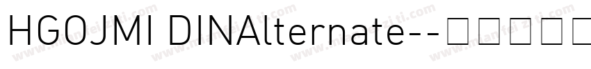 HGOJMI DINAlternate-字体转换
